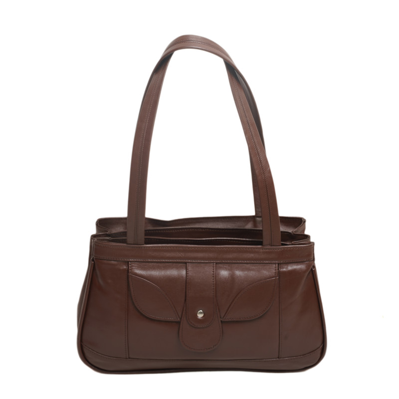 Classical Genuine Leather   Shoulder Handbag